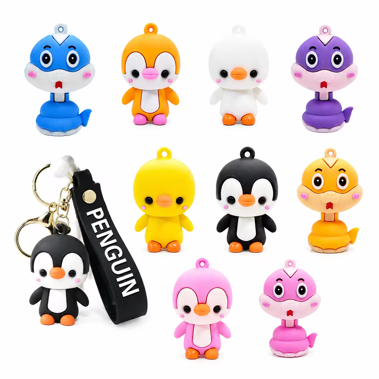Business Gift Customised PVC Rubber Keychains Soft Key Chain Keychain Wi…