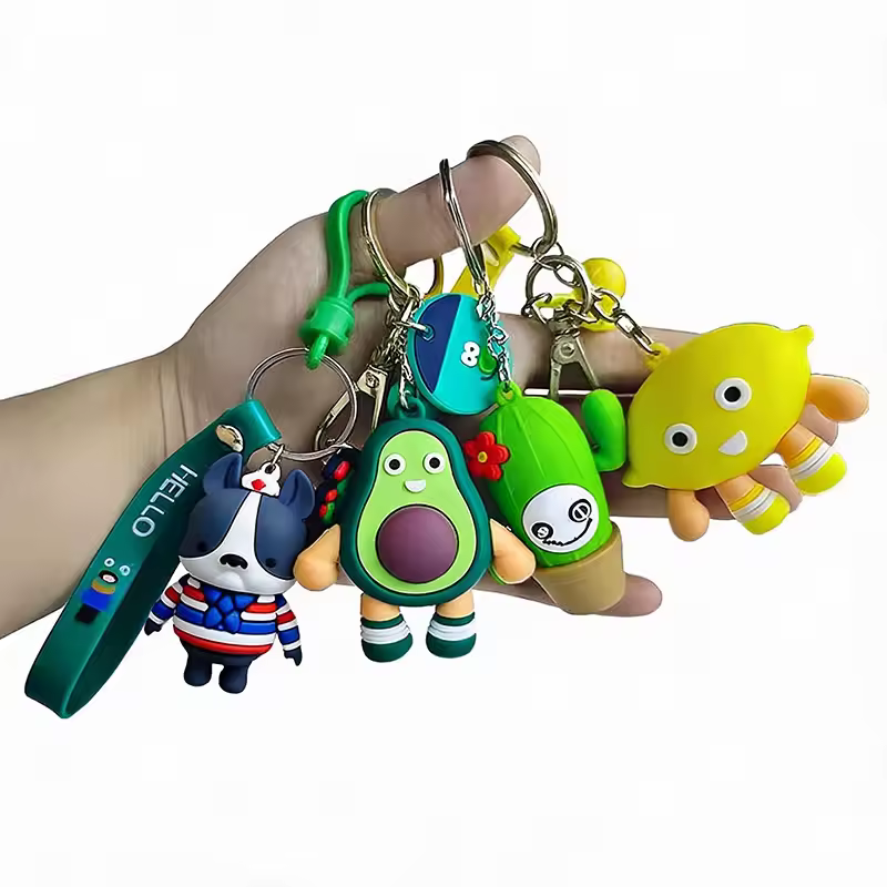 Cartoon Rubber Key Logo Design Luxury 3d Soft Cute Anime Fruit Pvc Maker…