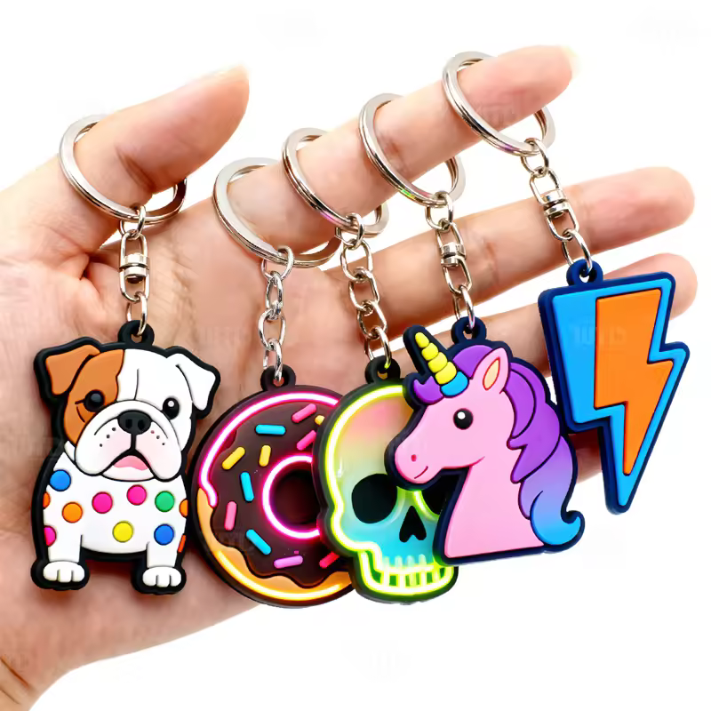 Business Gifts Rubber Keychain Design Personalized Cartoon Cute Fashion…