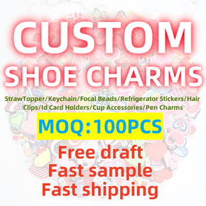Custom 3D Relief PVC Shoe Charms & Clog Decorations