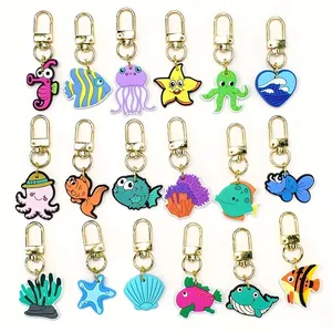 Soft PVC Keychain Key Ring UV Printing Keychain