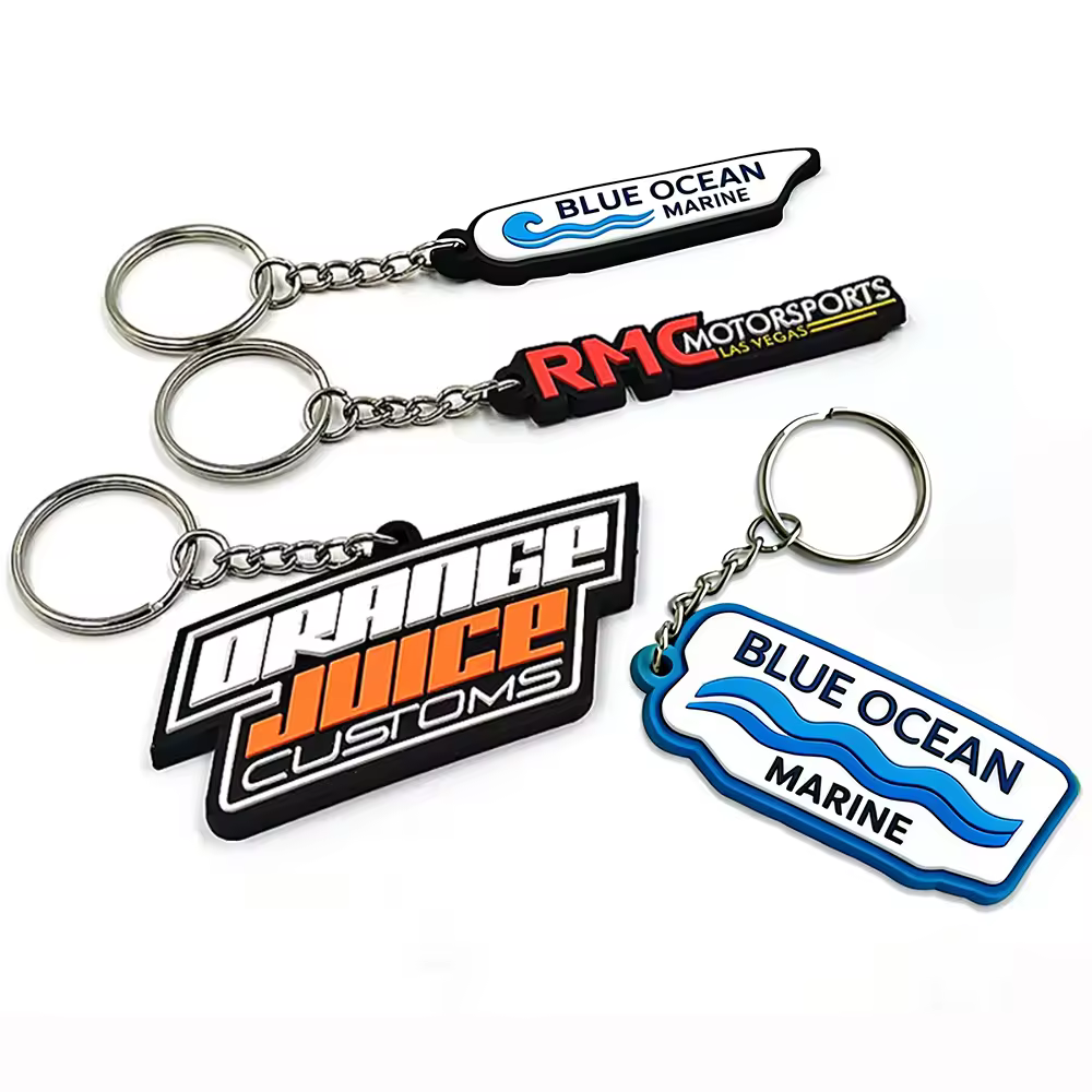 Your Own Brand Logo Soft PVC Keychain 3D Rubber Keychain No Minimum Rubb…
