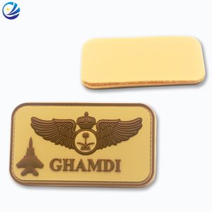 Saudi Arabia Air Force Aircraft Logo Security Uniform PVC Name Tag Rubbe…