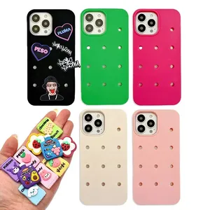 For I Phone Silicone Galaxy Croc Charm Phone Case Free OPP Bag Provided…