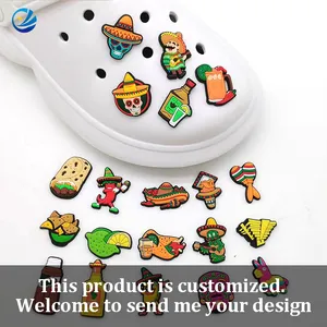 Mexican Shoe Decoration Fit Kids Fans Sandals Buckle Accessories Mexican…