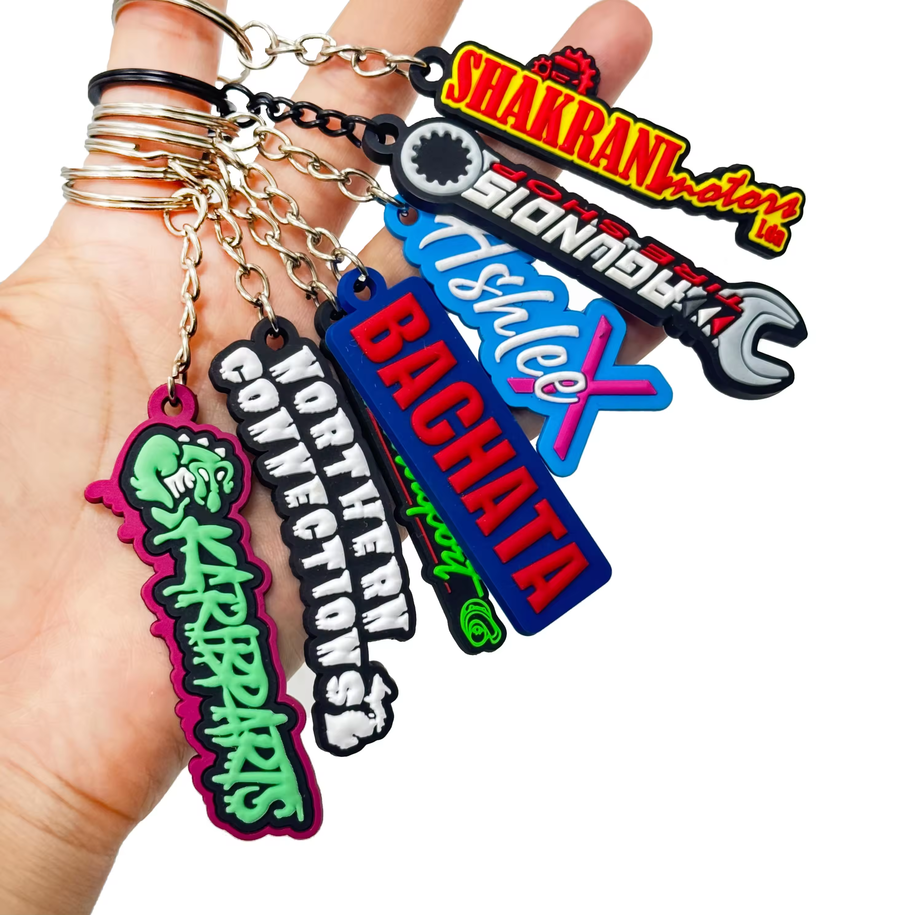 Rubber Keychain Ring Jet Tag Logo Soft PVC Keychain 3d Cartoon Character…