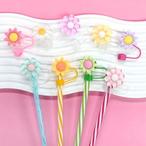 Stylish 10mm Hawaiian Flower Tumbler With Unique Straw Topper