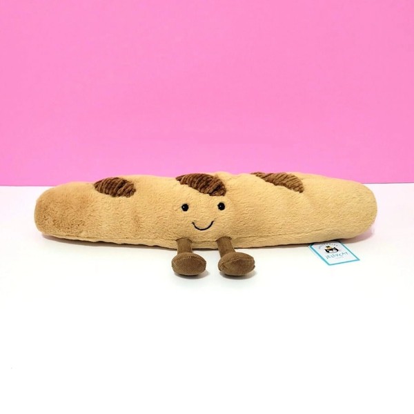 Crusty French Baguette 40cm Long Comfort Plush Pillow