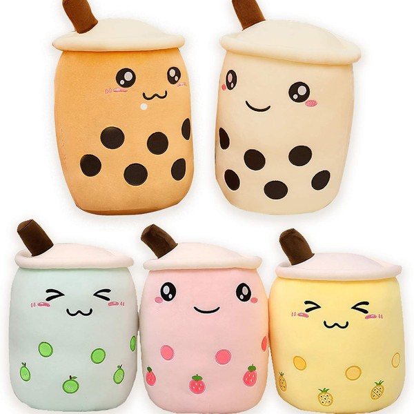Boba Bubble Milk Tea with Pearl Charms Soft Velvet Plush