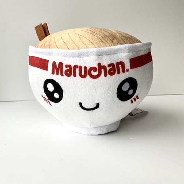 Steaming Ramen Noodle Bowl Plush with Felt Chopsticks