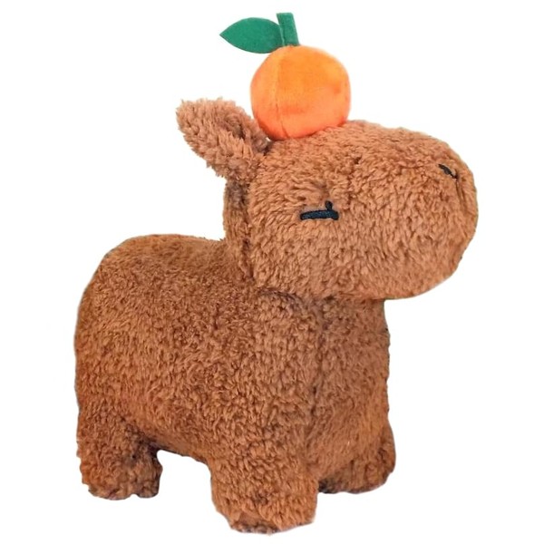 Peelable Magnetic Tangerine Capybara Hugging Doll