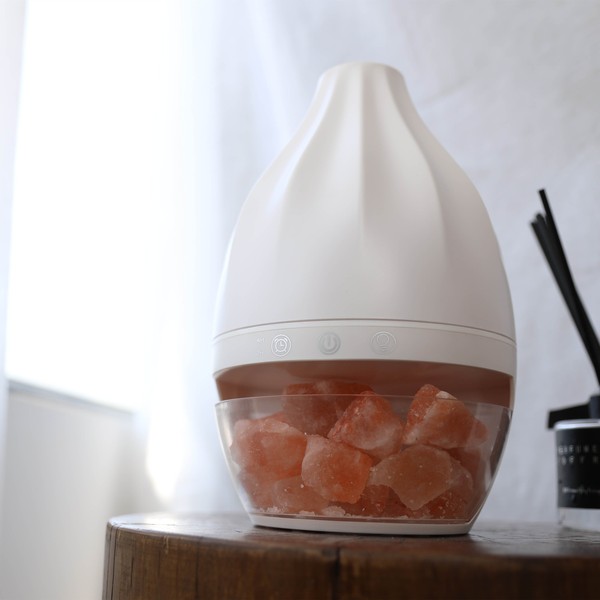 Himalayan Pink Salt & Amber Crystal Aromatherapy Night Light