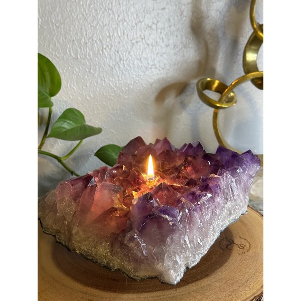 Amethyst Cluster Spiritual Healing LED Diffuser Cup