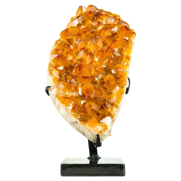 Citrine Wealth Crystal Stone Flame Light Wireless Diffuser