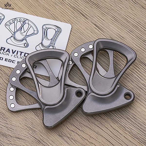 Titanium Alloy Sandblasted Dual-Track Limit Clicker Slider