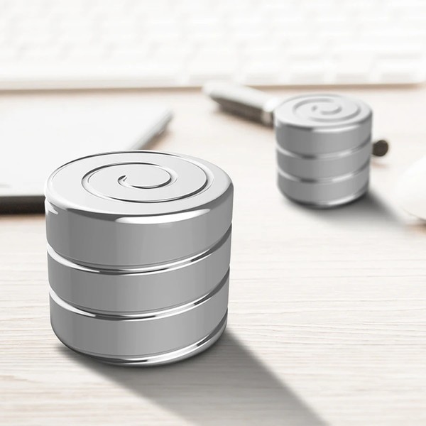Geometric Ripple Wave Expanding Illusion Desktop Spinner