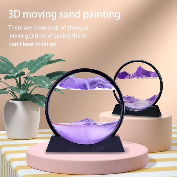 Purple Nebula Cosmic Sparkling Glitter Fluid Sandscape