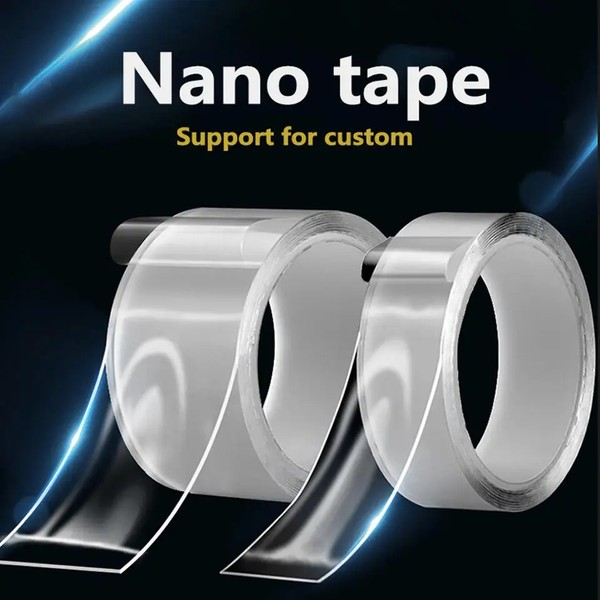 Extra Wide 5cm Heavy-Elastic Clear Nano Tape Roll (3 Meters)