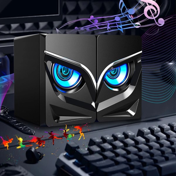 Cyberpunk Desktop Pixel Soundbar with Real-Time Audio Visualizer