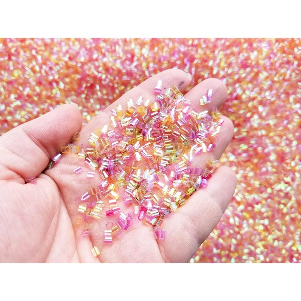 Crystal Clear Glass Slime with Bingsu Beads & Star Glitters