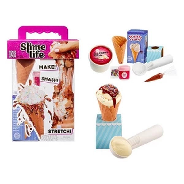 DIY Ice Cream Sundae Slime Mixing Kit with Waffle Cones