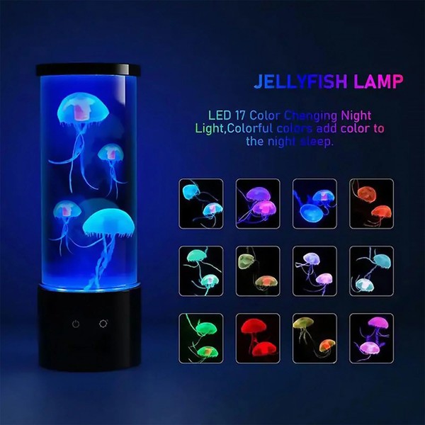 Fluorescent Bioluminescent Glow Floating Silicone Jellyfish Tank