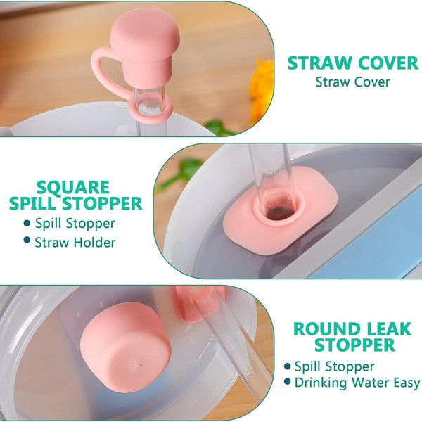 3-in-1 Complete Tumbler Spill Stopper Set (Cap + Leak Plug + Valve)
