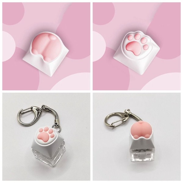Artisan Silicone Cat Paw Squishy Keycap Mechanical Switch
