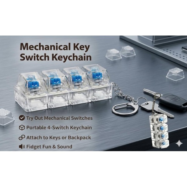 Hexagon 6-Switch Acoustic Tester Station with Metal Chain