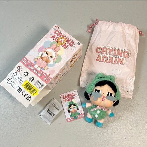 Crybaby Teardrop Vinyl Face Soft Plush Keychain