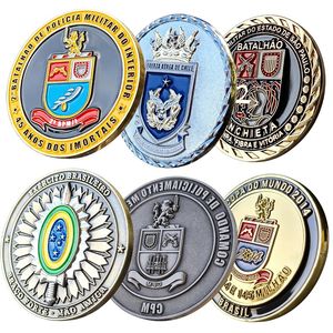 Brazil Peru Zinc Alloy 3D Logo Metal Crafts Gift Commemorative Souvenir…