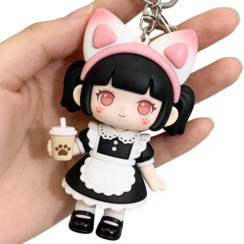 Fashionable Waterproof PVC Mobile Phone Lanyard With Soft Rubber Doll Ch…