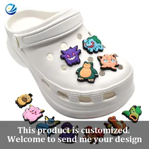 Shoe Croc Charms 2D 3D PVC Shoe Decorations Shoes And Accessories Design…